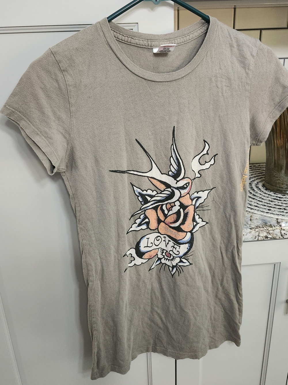 Ed Hardy With Christian Audigier Bird/ Flower/ Love Tee